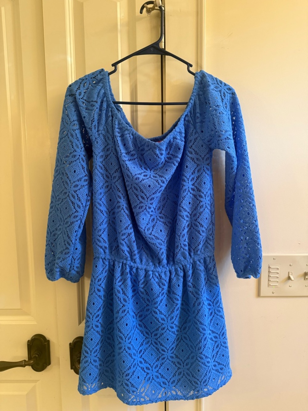 NWT Lana Skort Romper Blue Thistle Trellis Lace Size Small 💙💙💙 - Picture 4 of 9